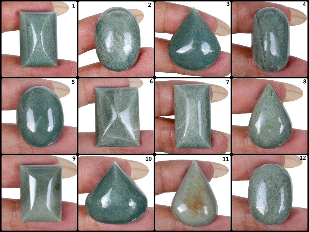 574+ Ct Natural Green Untreated Jadeite Jade Mix Cabochon Loose Gems Lot 25Pc