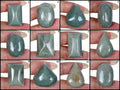 574+ Ct Natural Green Untreated Jadeite Jade Mix Cabochon Loose Gems Lot 25Pc