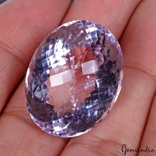 Amethyst Loose Gemstone, Untreated, Purple — 27 x 21 x 16mm, 54.30 Ct