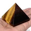 850 Ct Top Natural Brown Tiger Eye Point Pyramid Chakra Meditation Energy Stone