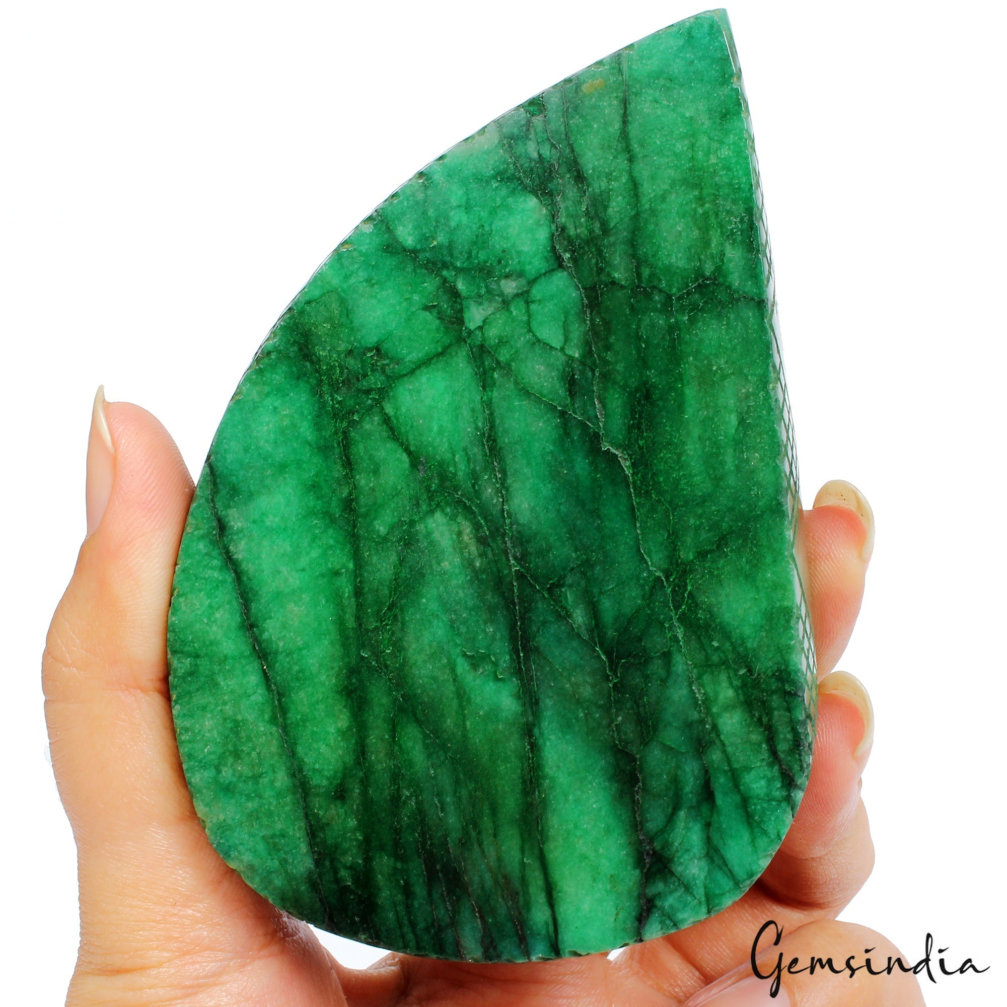 2400 Ct Natural Green Brazilian Emerald Fancy Carving Earth Mined Loose Gemstone