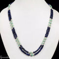 Emerald Necklace, Color Enhanced, Green — 20", 150 Ct