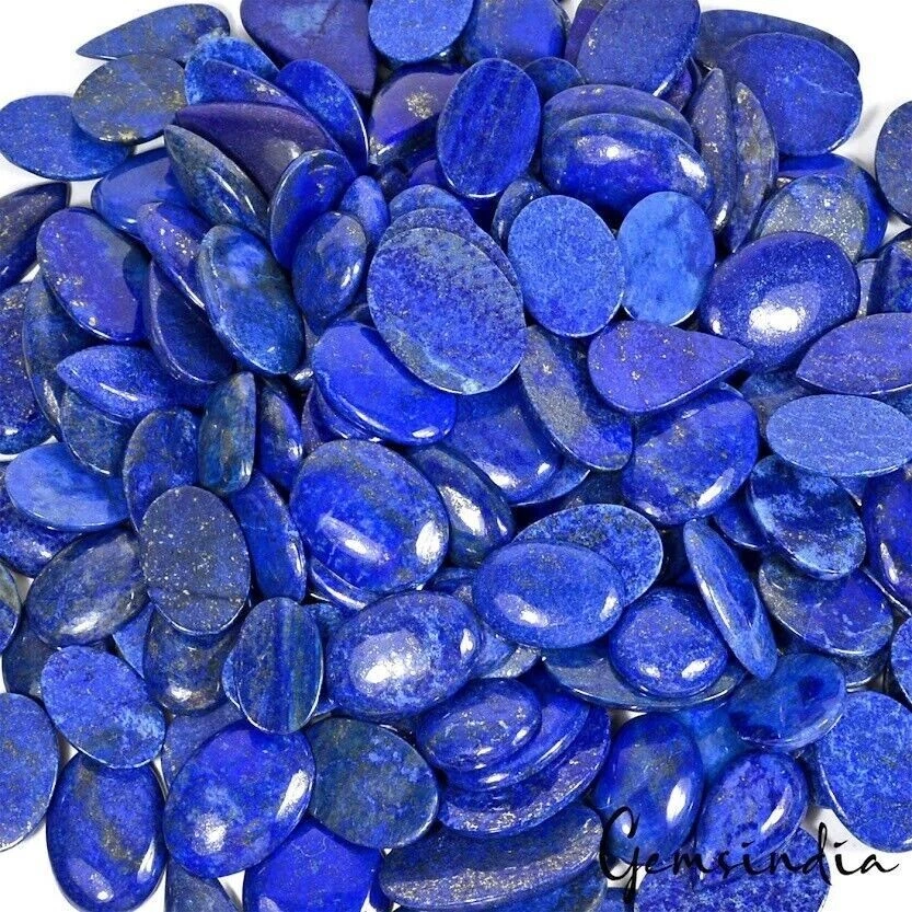 Lapis Lazuli Lot, Cabochon, Blue — 175 Pieces, 25mm to 55mm, 10000 Ct (2 Kg), Afghanistan
