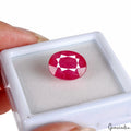 9.60 Cts Natural Mozambique Red Ruby Oval Faceted Cut Loose Gem For Ring