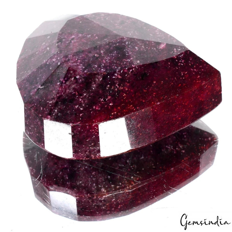 2550 Cts Natural African Dark Red Ruby Pear Faceted Earth Mined Huge Loose Gem