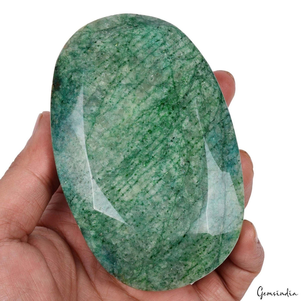 2730 Ct Large Faceted Green Emerald Crystal Oval Faceted Rare Collector Gemstone