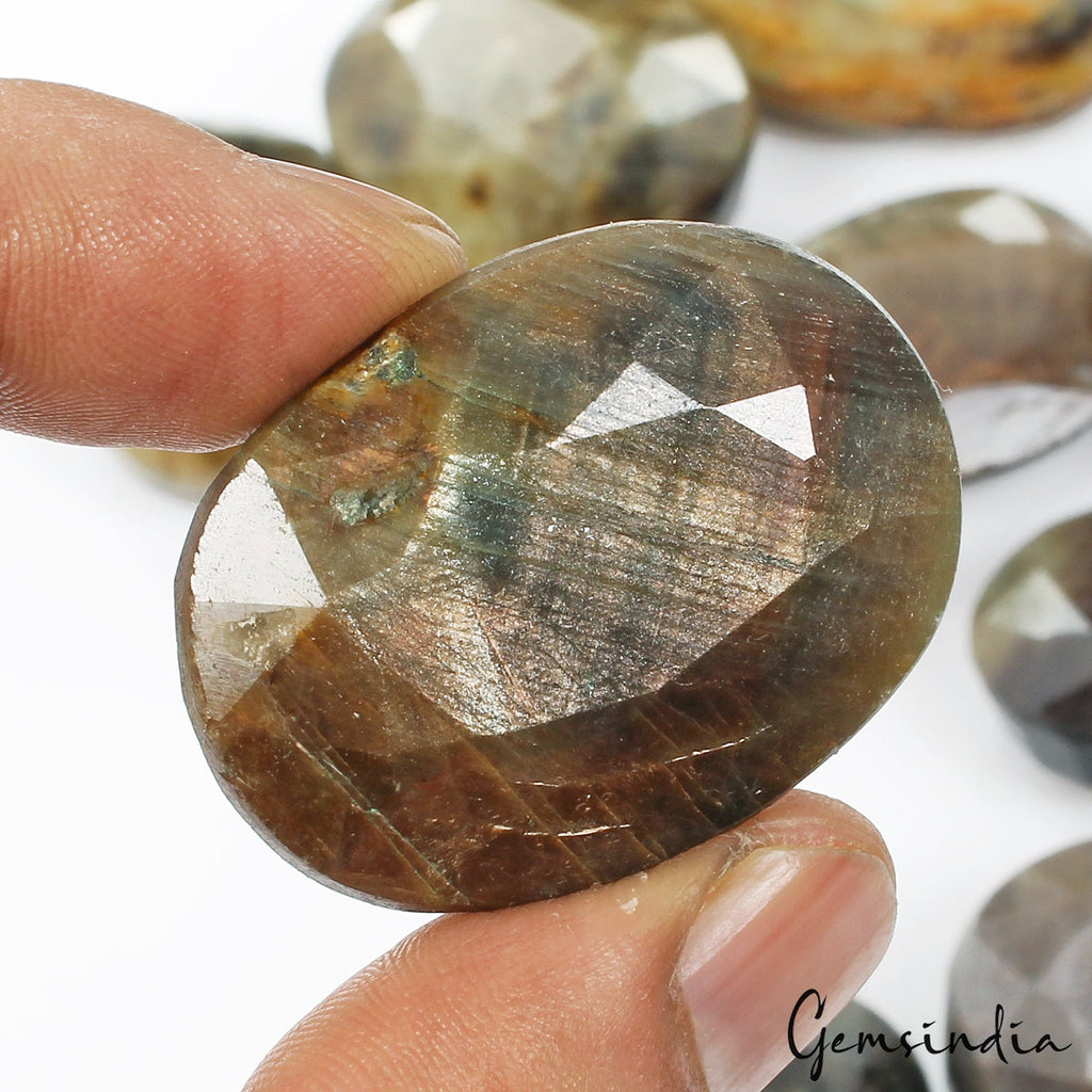 2970 Ct Natural Brown Untreated Sapphire Mix Faceted Loose Wholesale Gems~11 Pcs