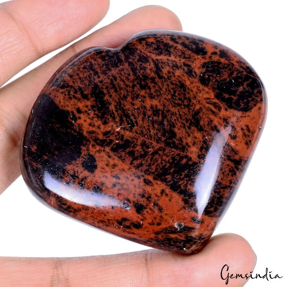 Obsidian Carving, Untreated, Bi Color — 58x65x22mm, 530 Ct, Madagascar