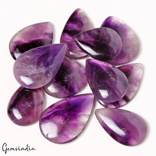 Amethyst Cabochon, Untreated, Purple — 30mm to 39mm, 450 Ct, Brazil