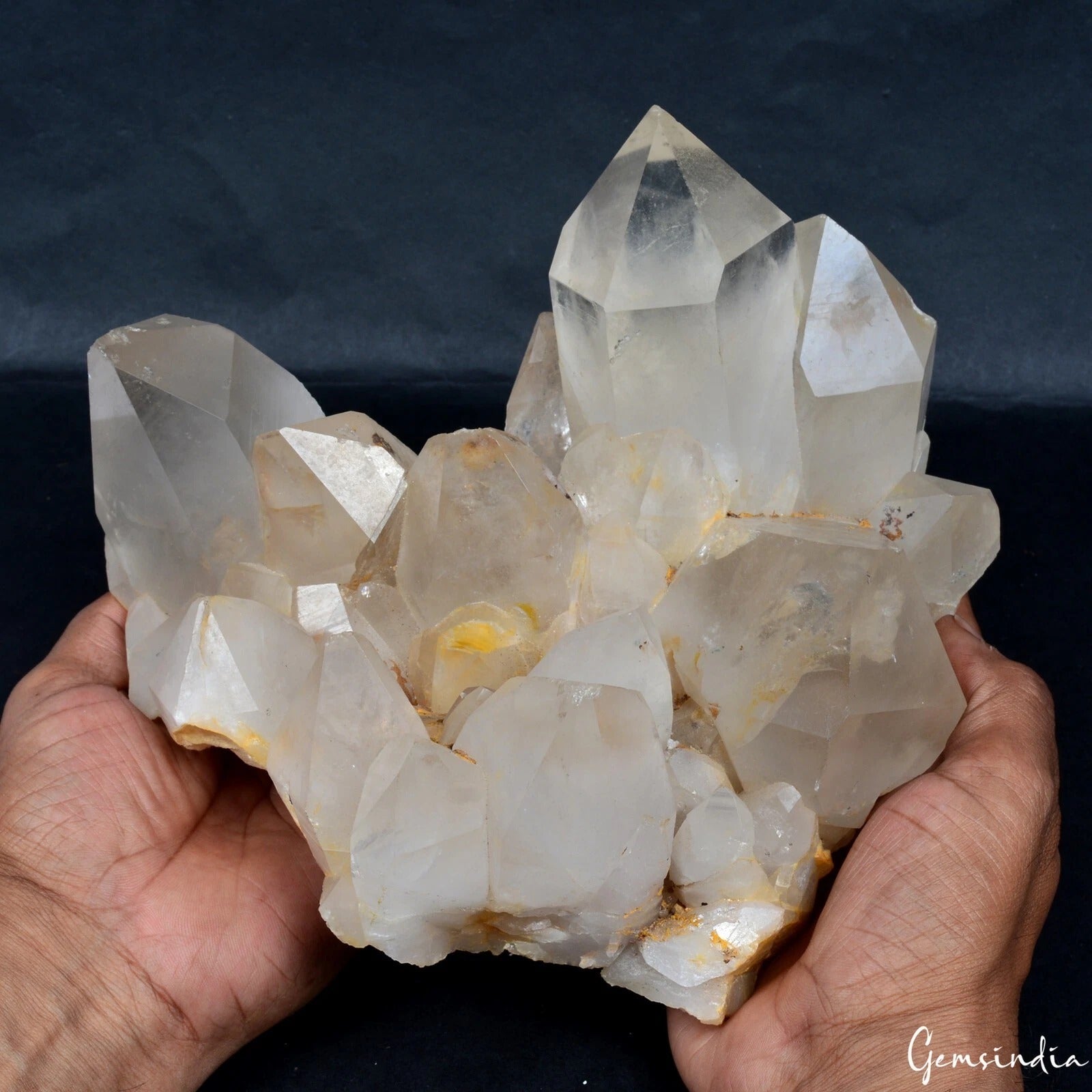 Quartz Crystal Cluster, Untreated — 8.5x7.5x6.5 Inch, 4.23 Kg (21175 Ct)