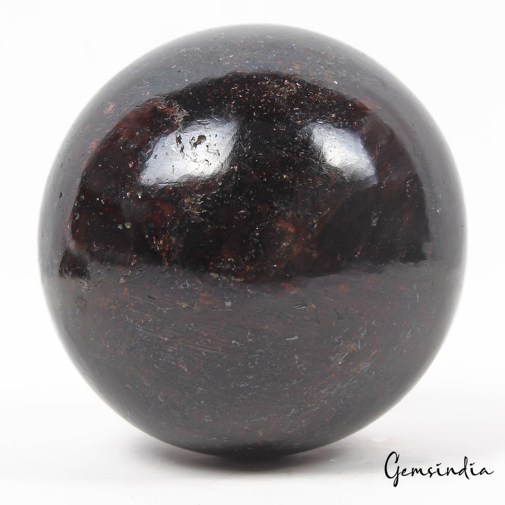 2360 Ct Natural Untreated Dark Brown Garnet Huge Gem Sphere Crystal Healing 2.3"