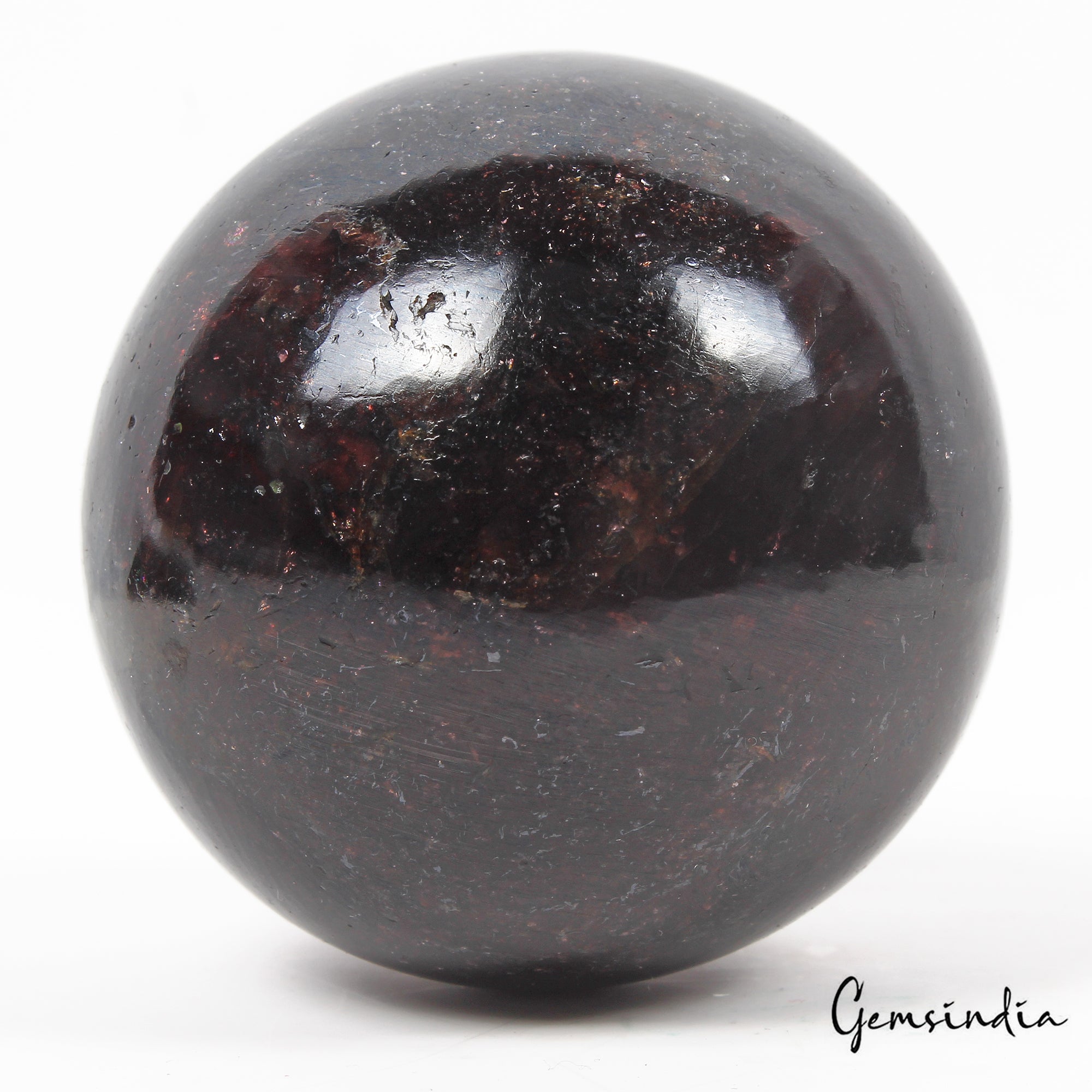 2360 Ct Natural Untreated Dark Brown Garnet Huge Gem Sphere Crystal Healing 2.3"