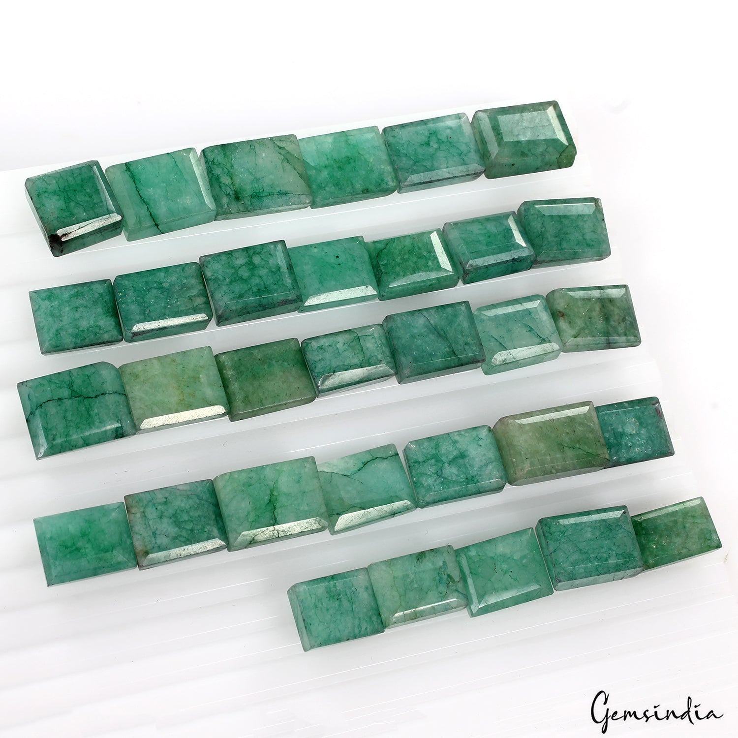 460 Ct Natural Zambian Green Emerald Baguette Cut Loose Wholesale Gemstone Lot