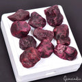 10 Pcs Natural Red Ruby Rough 15mm-22mm Loose Uncut Gemstones Specimen Wholesale