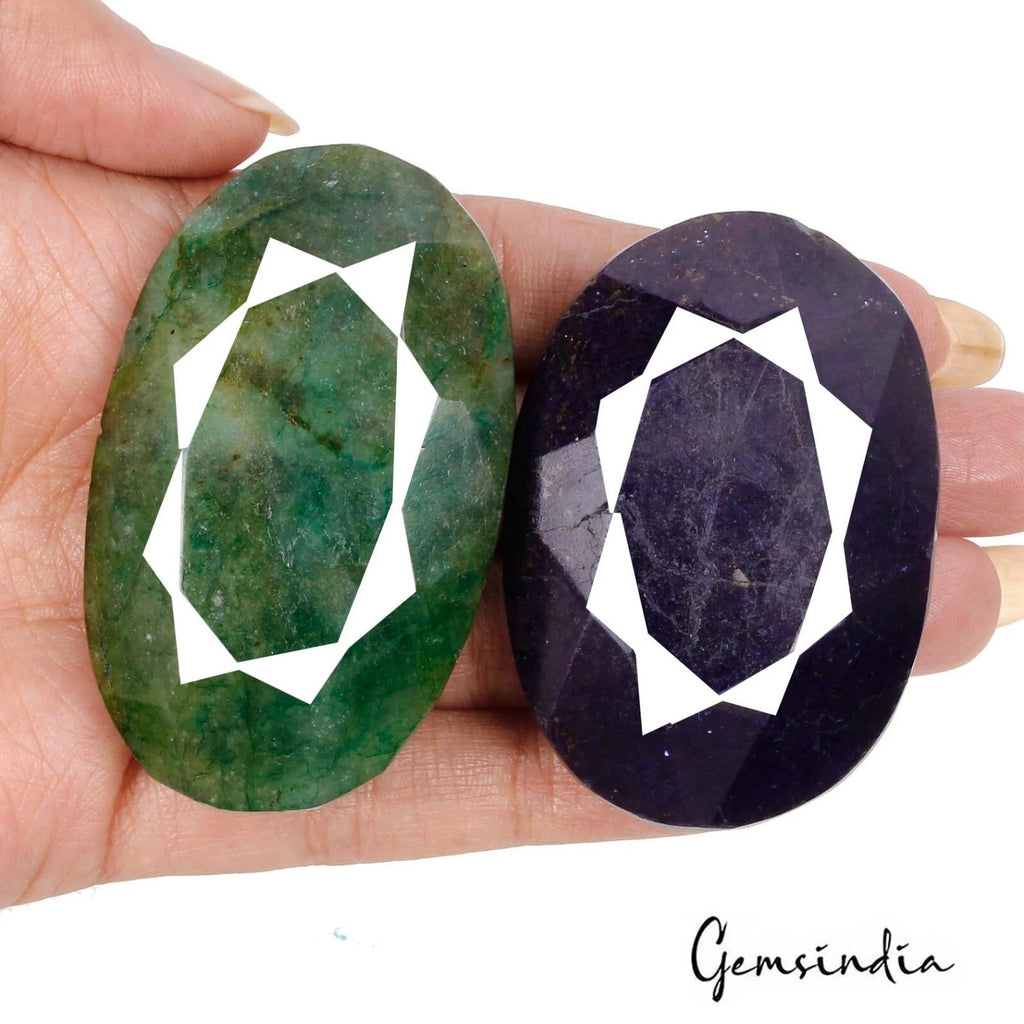 780 Ct Natural Emerald Sapphire Oval Cut Earth Mined Loose Museum Size Gemstones