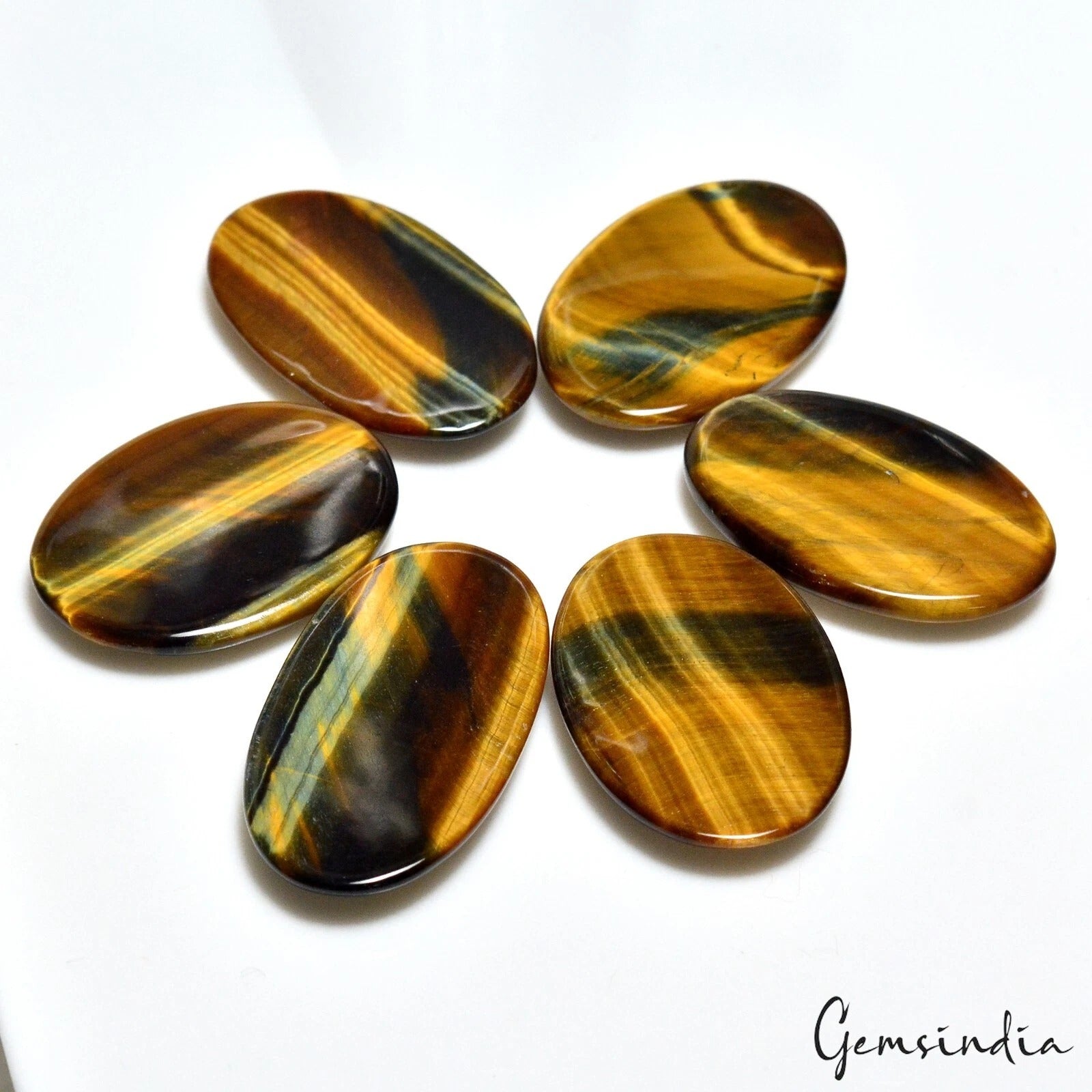 400 Ct Top Natural Blue Fire Pietersite Tiger Eye Oval Cabochon Gemstone 42-50mm