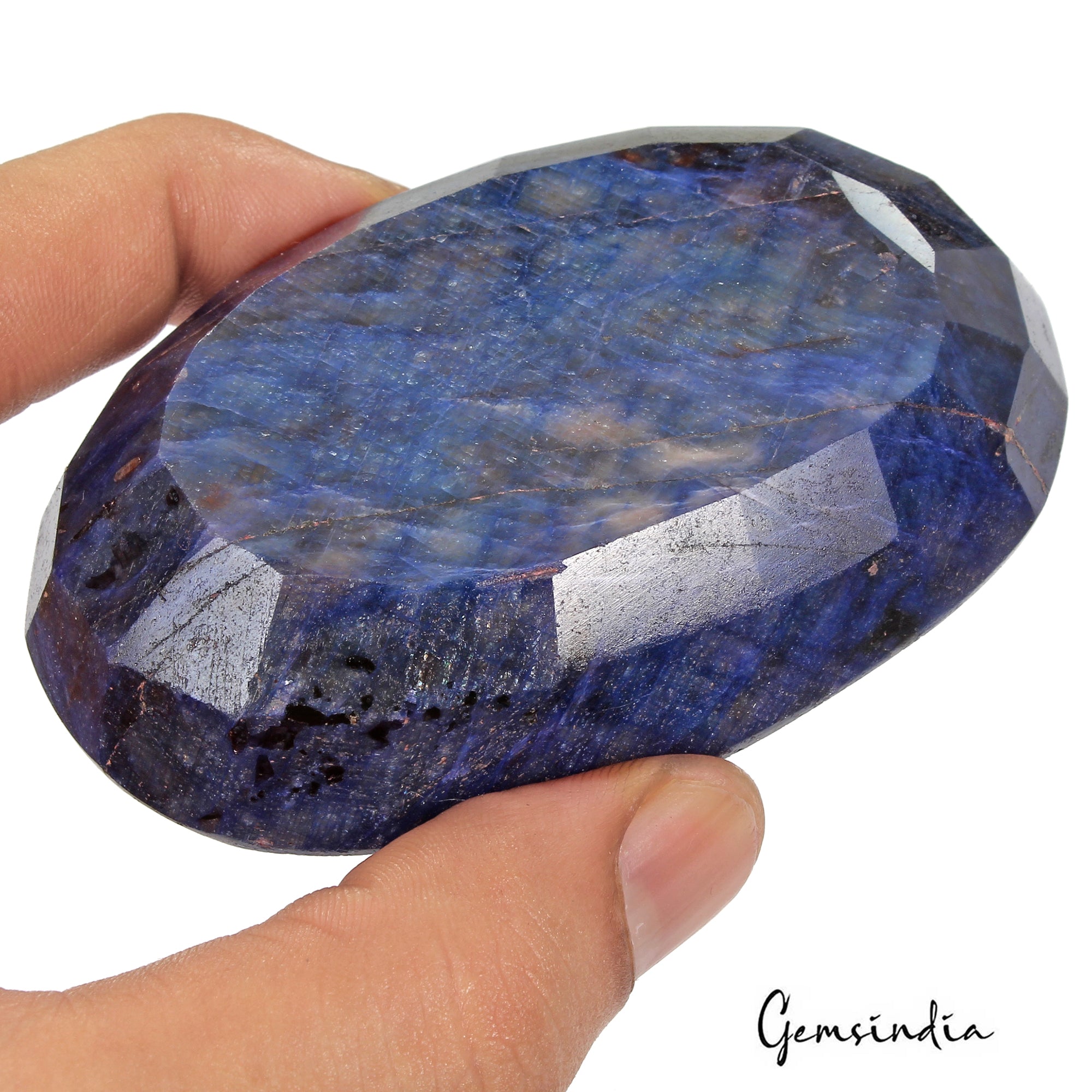 1400 Ct Natural Blue Sapphire Oval Cut Faceted Earth Mined Museum Size Gemstone