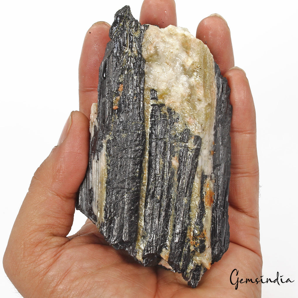 2160 Ct Natural Rough Black Tourmaline Uncut Large Gemstone Raw Mineral Specimen