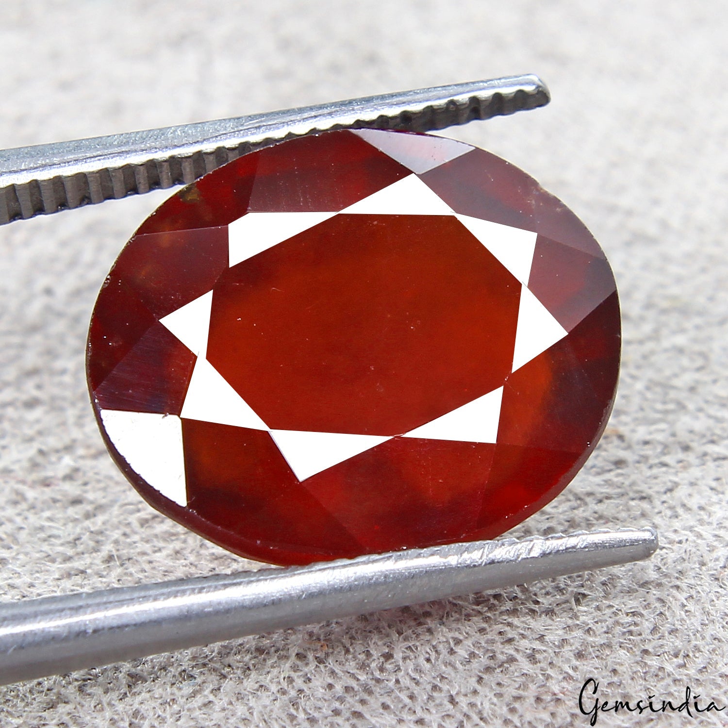 AAA Grade 8.85Ct Natural Hessonite Garnet Oval Cut IGL&I Certified Huge Gemstone