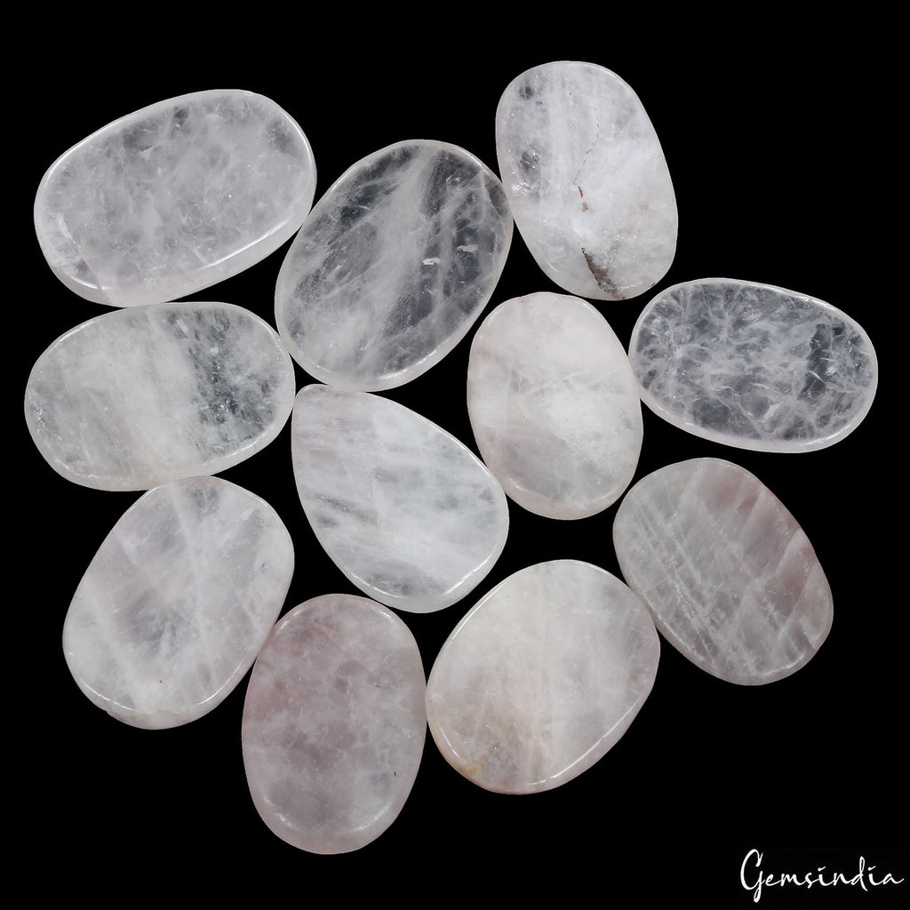 1050 Ct Natural Untreated Pink Rose Quartz Mix Cabochon Loose Wholesale Gems Lot