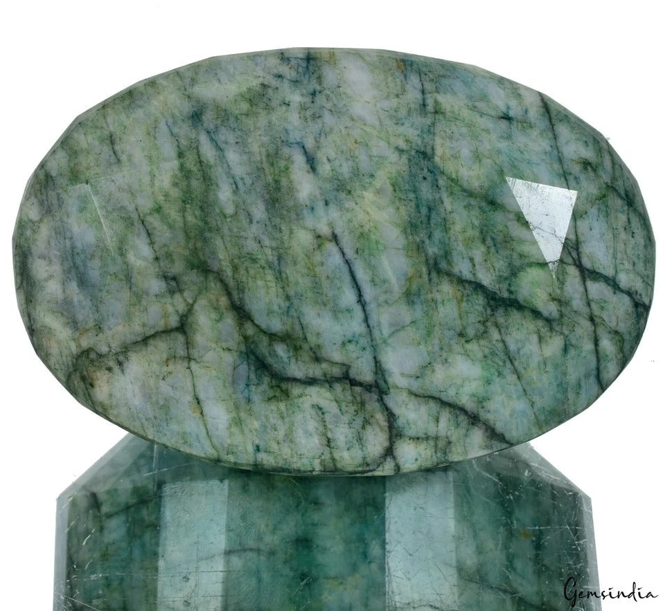 2060 Cts Natural Brazilian Green Emerald Oval Cut Loose Faceted Earth mined Gem