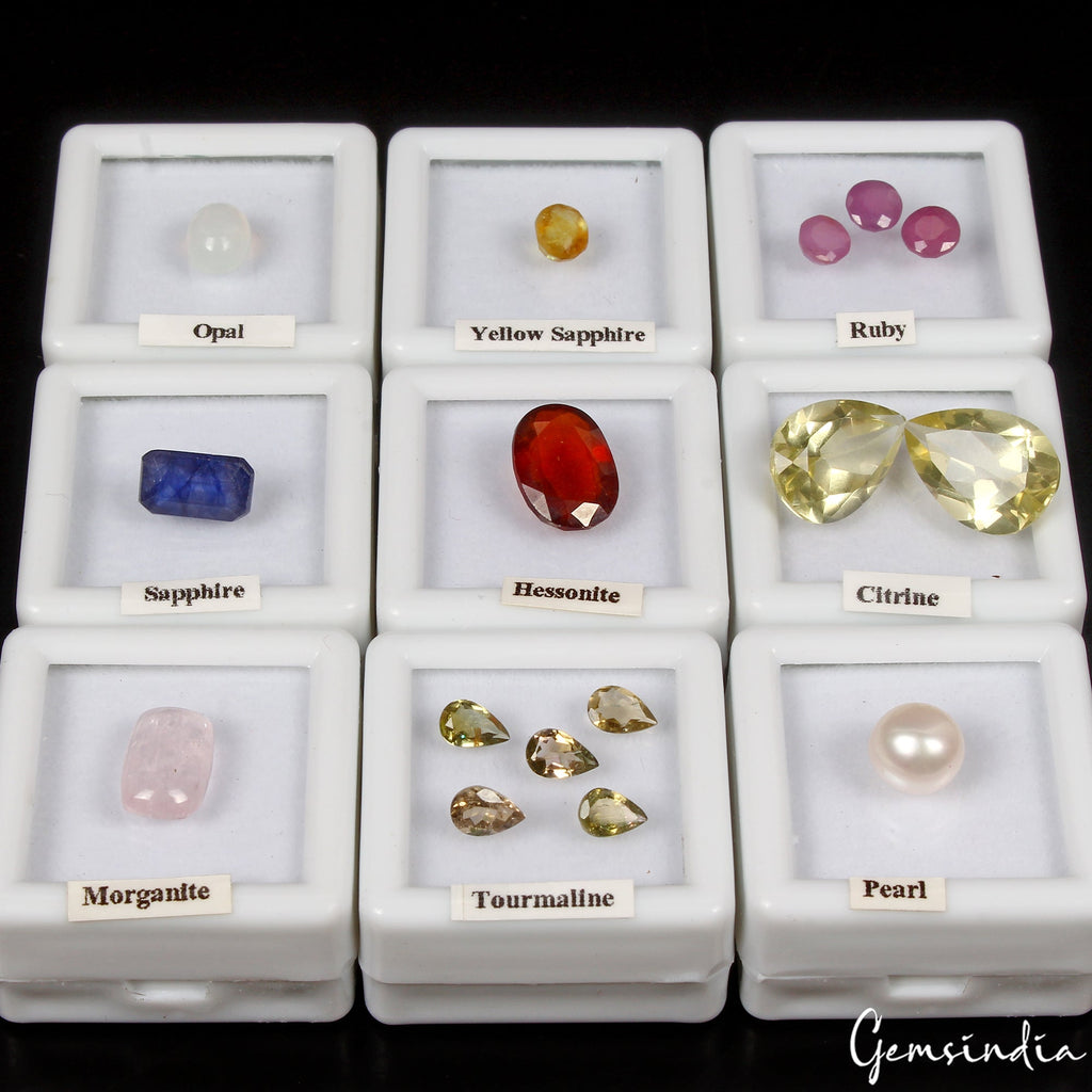MIX LOT LOOSE FACETED NATURAL GEMSTONES MIXED GEMS WHOLESALE LOOSE GEM 30+CT