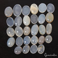 23 Pcs Natural Untreated Silky Moonstone Oval Cabochon Loose Gemstones~236.80 Ct