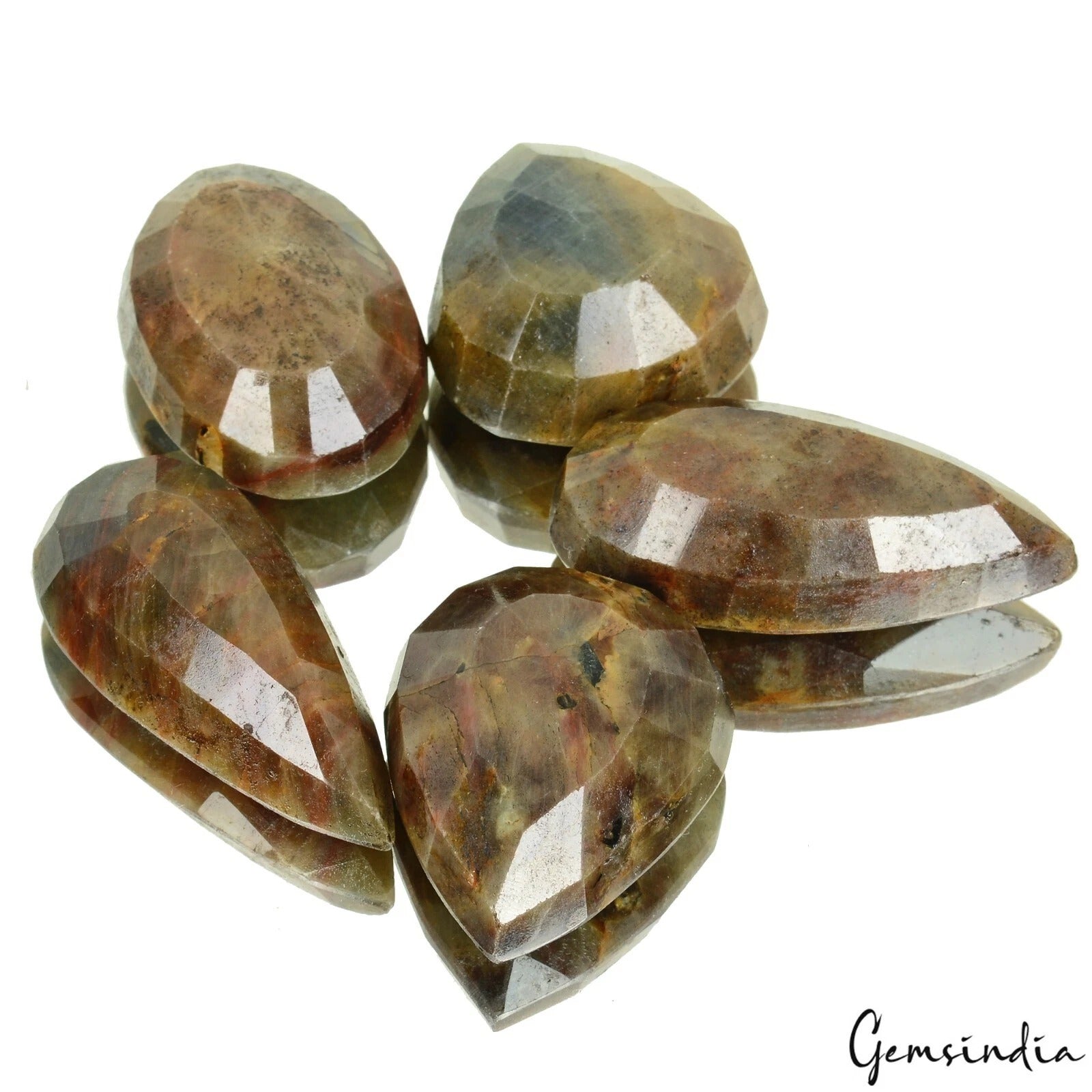 Sapphire Lot, Loose Gemstone, Untreated, Brown — 5 Pieces, 39mm to 57mm, 1380 Ct