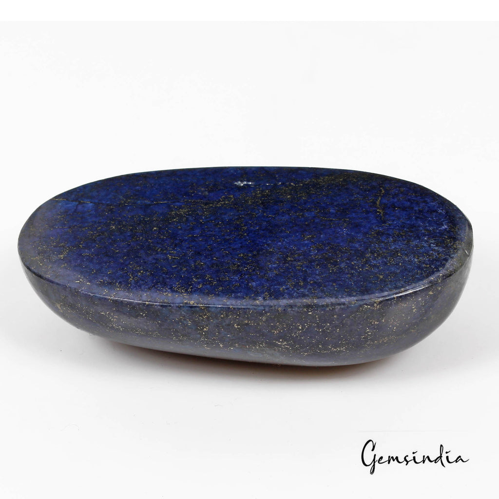 940 Ct Natural Blue Lapis Lazuli Gold Pyrite Oval Cab Huge Loose Earth Mined Gem