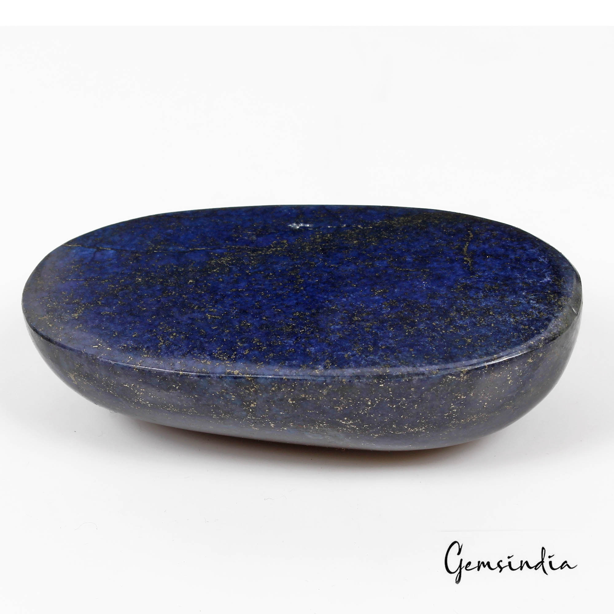 940 Ct Natural Blue Lapis Lazuli Gold Pyrite Oval Cab Huge Loose Earth Mined Gem