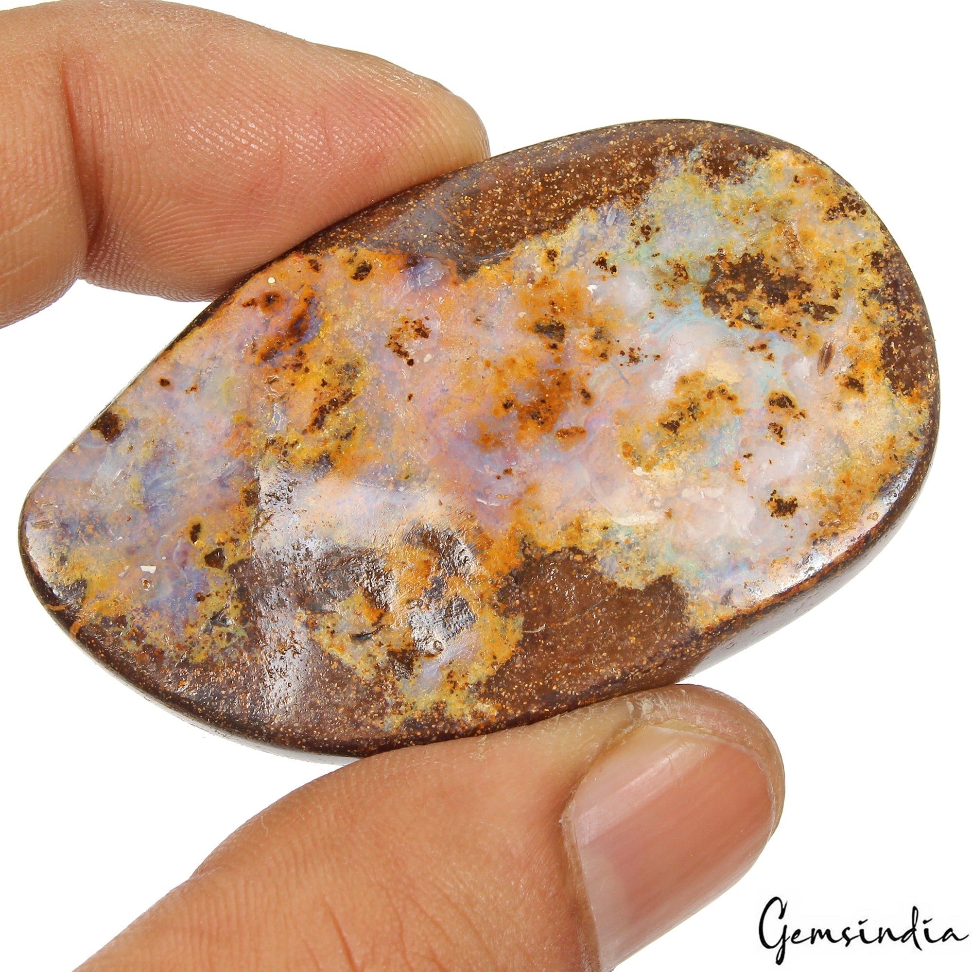 169.60 Ct Free Form Cabochon Natural Winton Matrix Boulder Opal - Queensland Gem