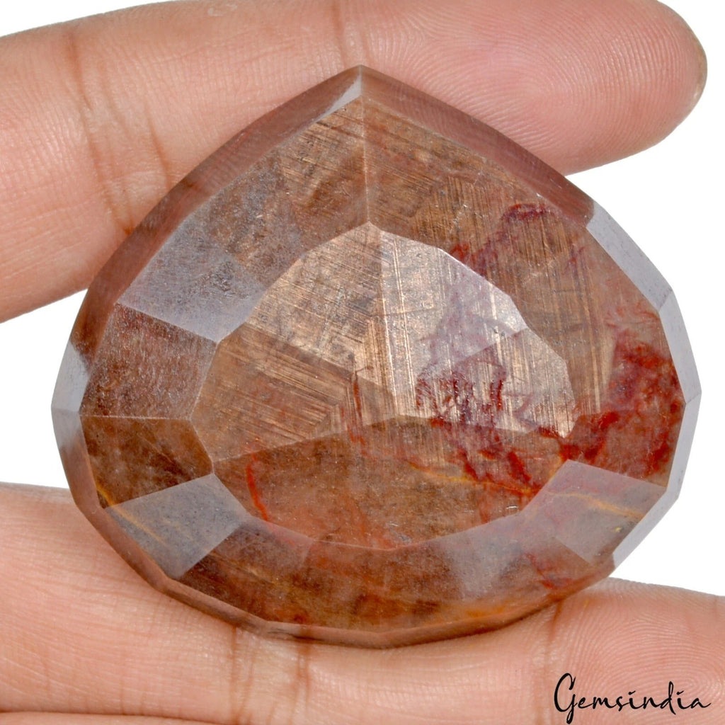 480 Cts Natural Untreated Brown Sapphire Pear Faceted Cut Loose Huge Size Gem
