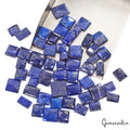 500 Ct/55Pcs Natural Blue Lapis Lazuli Gold Pyrite Baguette Cut Gems For Jewelry