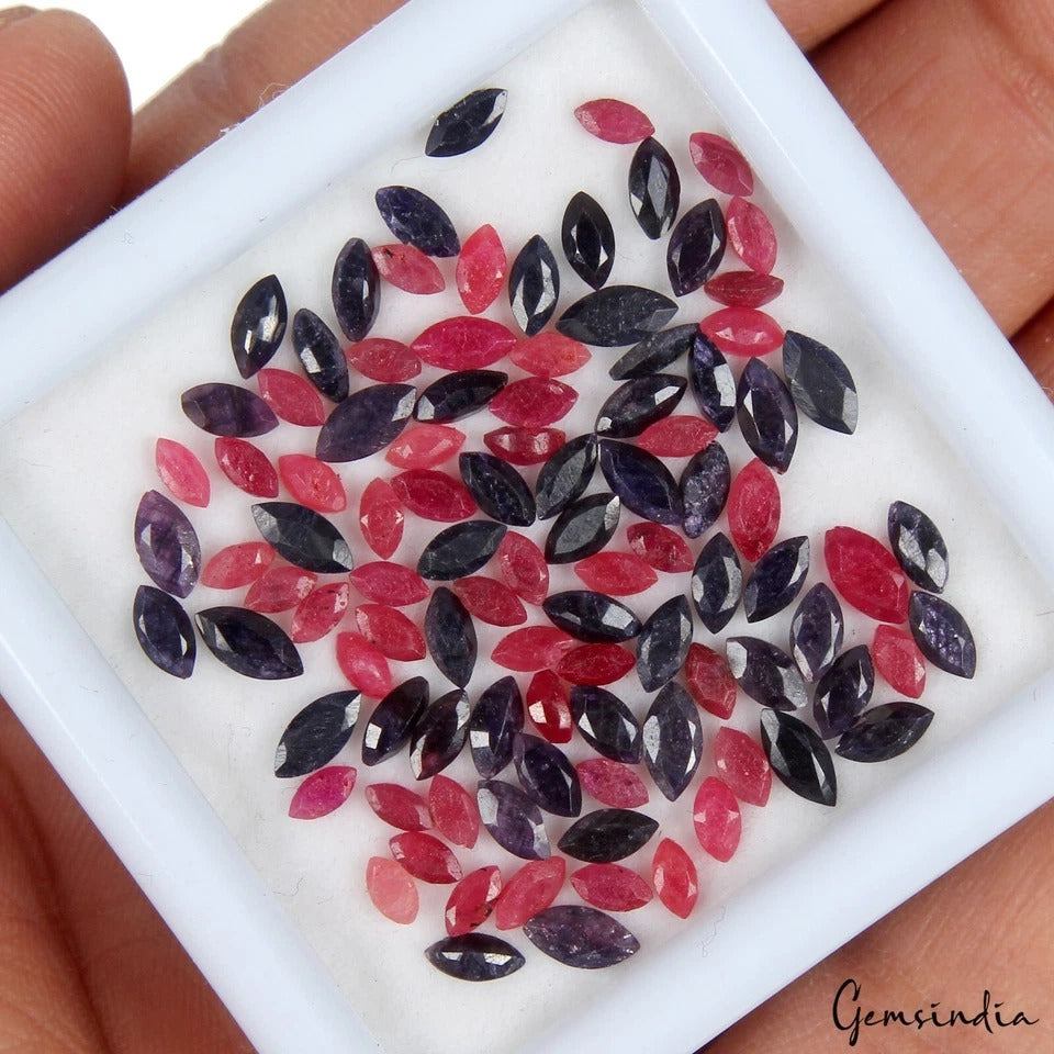 Ruby Loose Gemstone, Red — 3mm to 5mm, 11.40 Ct, Madagascar