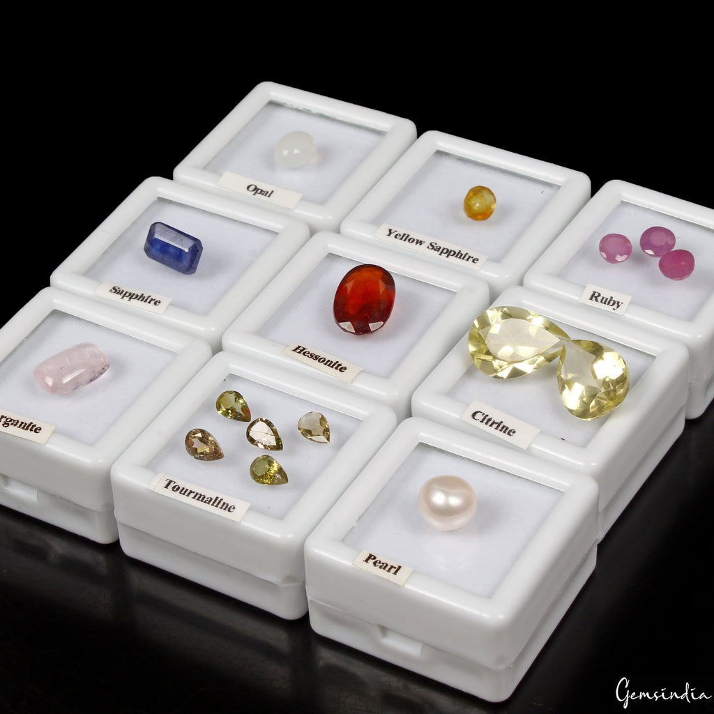 MIX LOT LOOSE FACETED NATURAL GEMSTONES MIXED GEMS WHOLESALE LOOSE GEM 30+CT