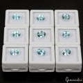 Ravishing Color &Full Fire! Swiss Blue Topaz Oval Cut 10x8mm Each Certified Gems