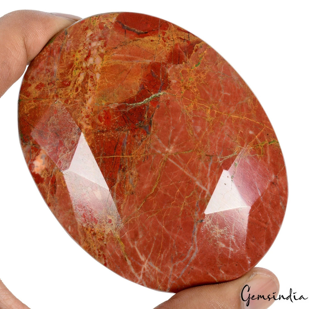 Red Jasper Loose Gemstone, Untreated — 88x66x34 mm, 1670 Ct, Madagascar