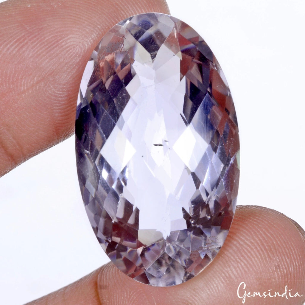 Amethyst Loose Gemstone, Untreated — 31x18x13 mm, 46.00 Ct