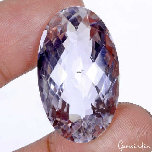 Amethyst Loose Gemstone, Untreated — 31x18x13 mm, 46.00 Ct