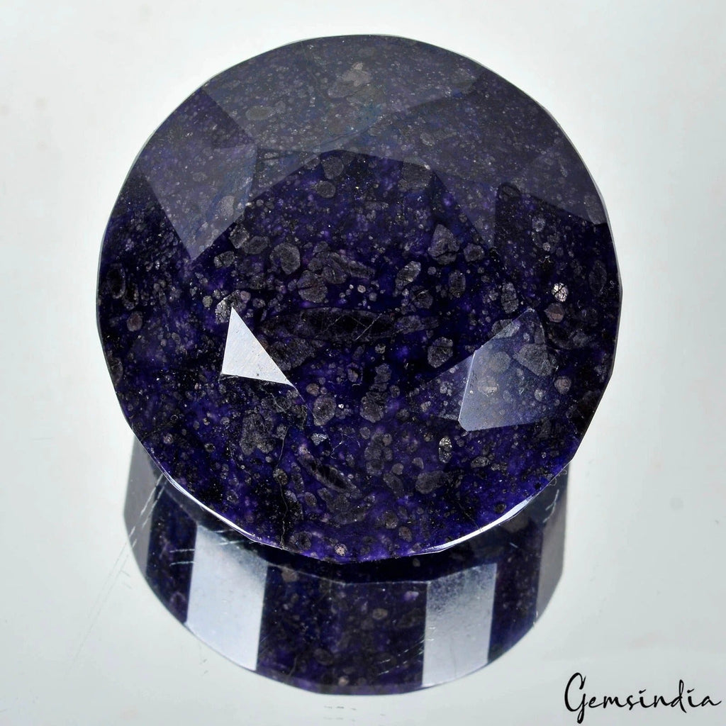 1730 Ct Natural Blue Sapphire Round Faceted Earth Mined Huge Size Loose Gemstone