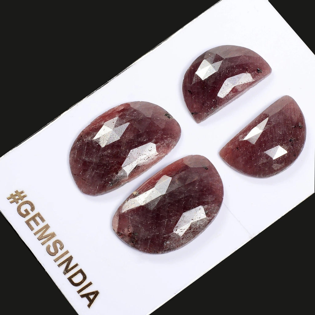 94.20 Cts/2 Pair Natural Untreated Ruby Fancy Checker cut Loose Gems For Jewelry