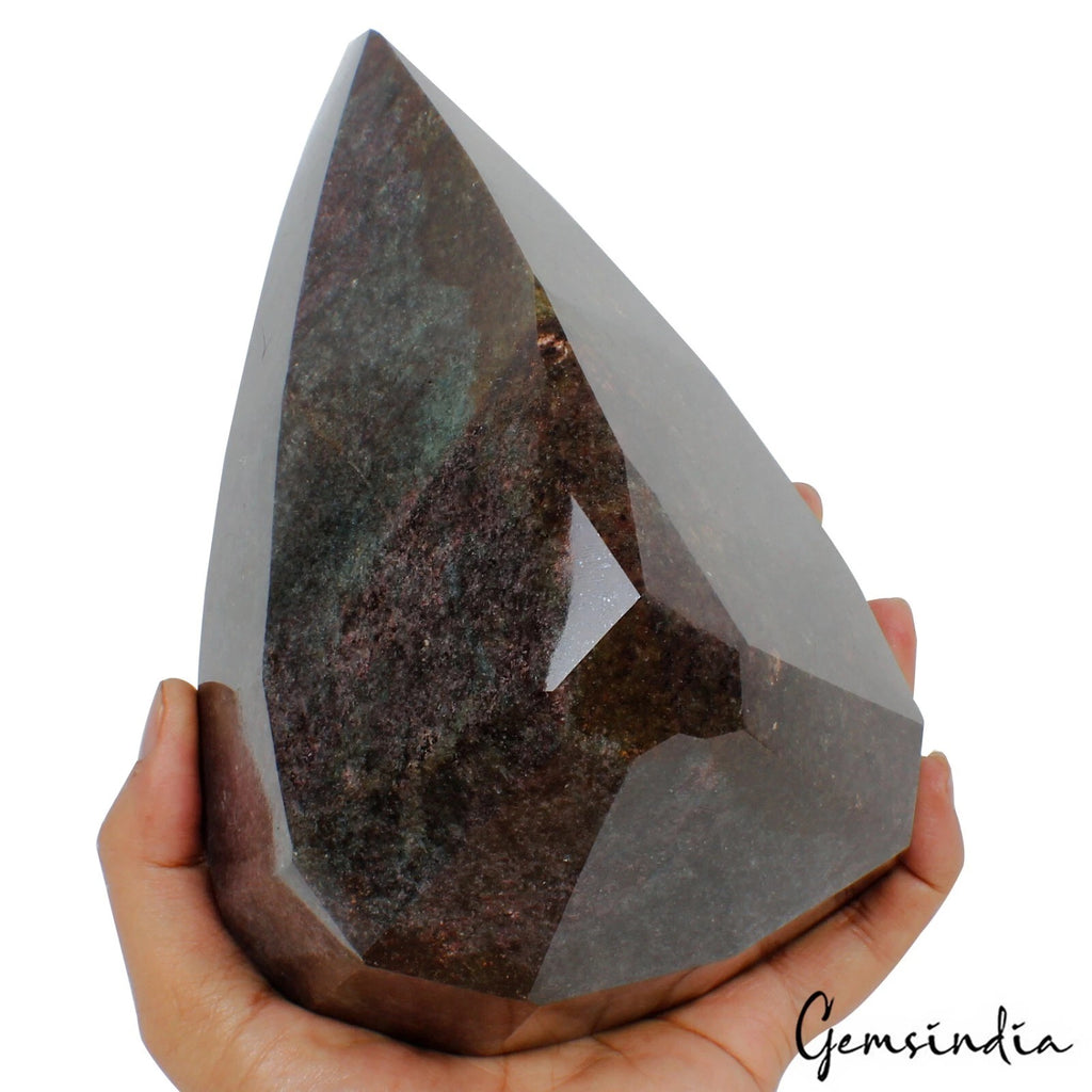 Ruby Loose Gemstone, Pear Cut, Untreated — 8 x5.25x4.25 inches, 21500 Ct (4.3 Kg), Madagascar