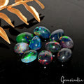 10 Pcs Natural Ethiopian Black Opal Play of Colors High End Certified Gemstones