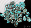 740 Ct Natural Artistic Designer Blue Turquoise Mix Cab loose Wholesale Gems Lot