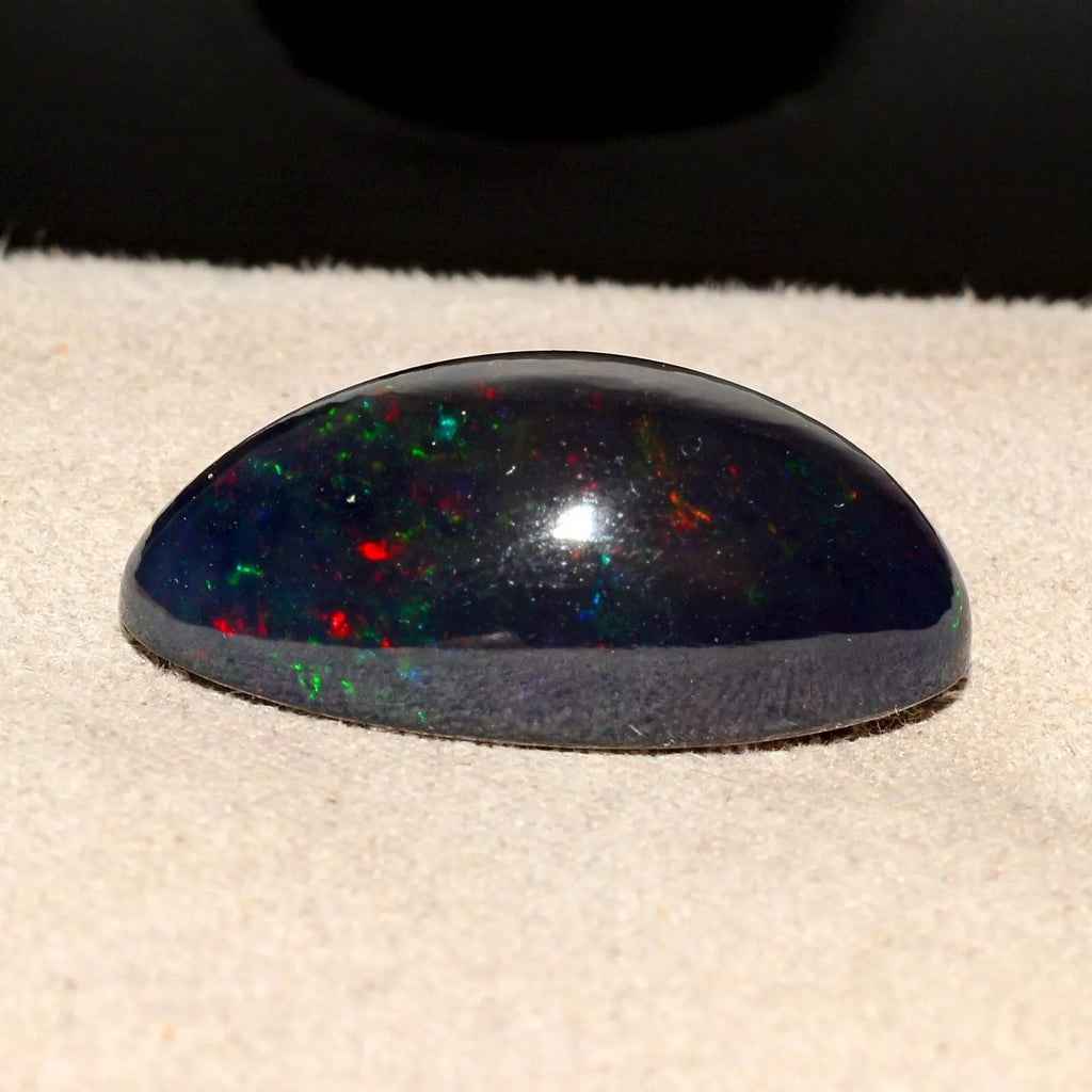 12.90 Cts Natural Blue Black Opal Ethiopian Multi Shine Cabochon Loose Gemstone