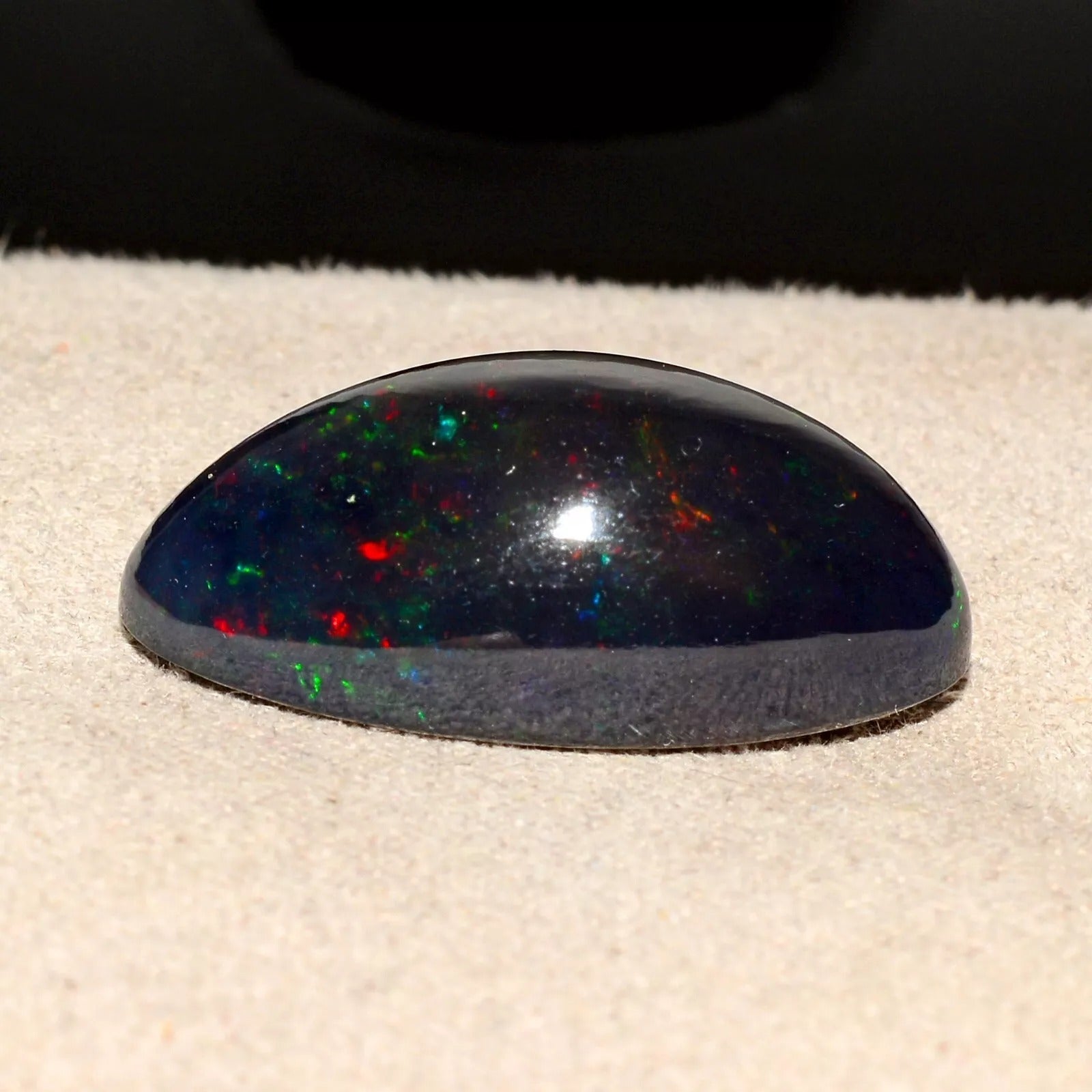 12.90 Cts Natural Blue Black Opal Ethiopian Multi Shine Cabochon Loose Gemstone