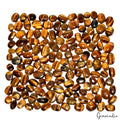 1050Ct/143Pcs Natural Untreated Brown Tiger Eye Oval Cab Loose Gems For Jewelry