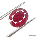 Certified 7.30 Cts Natural Untreated Ruby Oval Faceted Loose Ring Size Gemstone