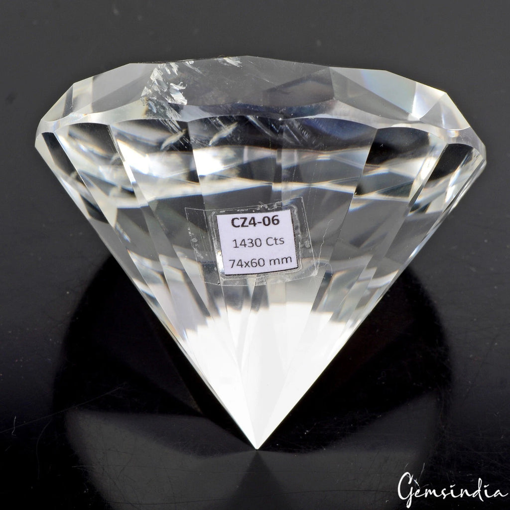 Crystal White Quartz Loose Gemstone — 60 mm, 1430 Ct, Brazil