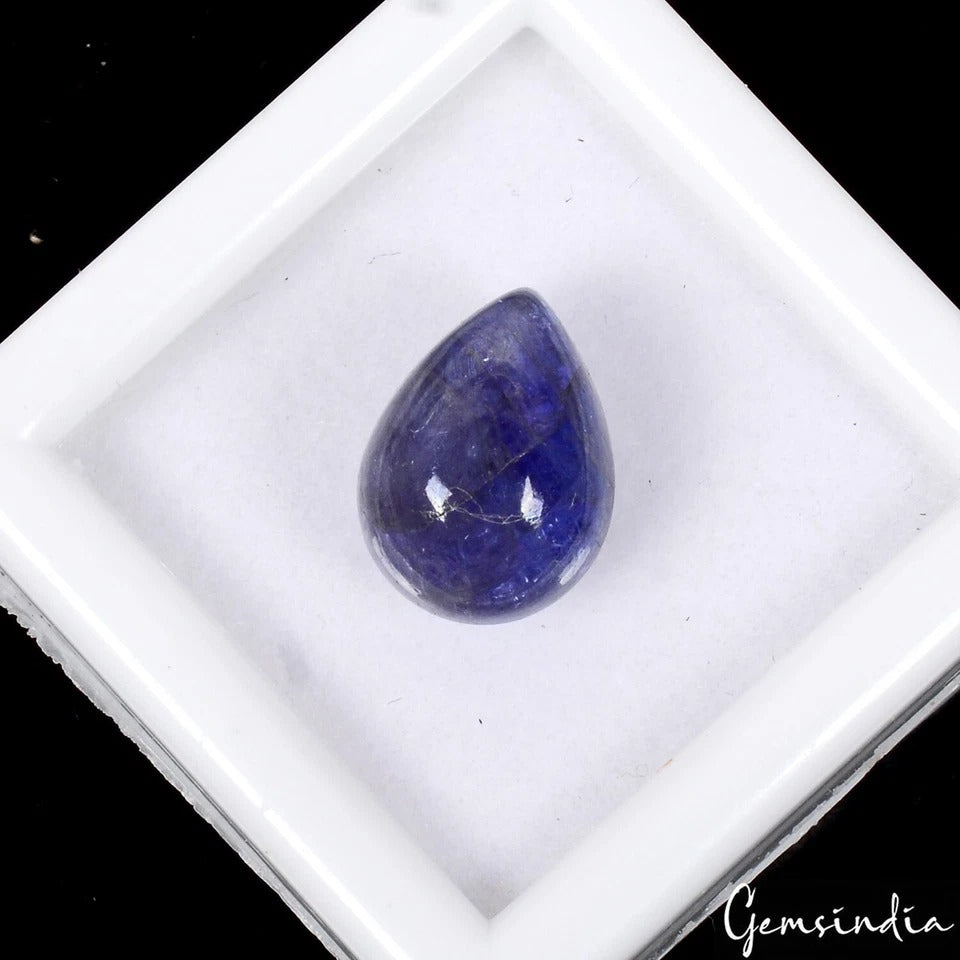 Tanzanite Cabochon, Violet — 12mm to 16mm, 31.90 Ct, Tanzania